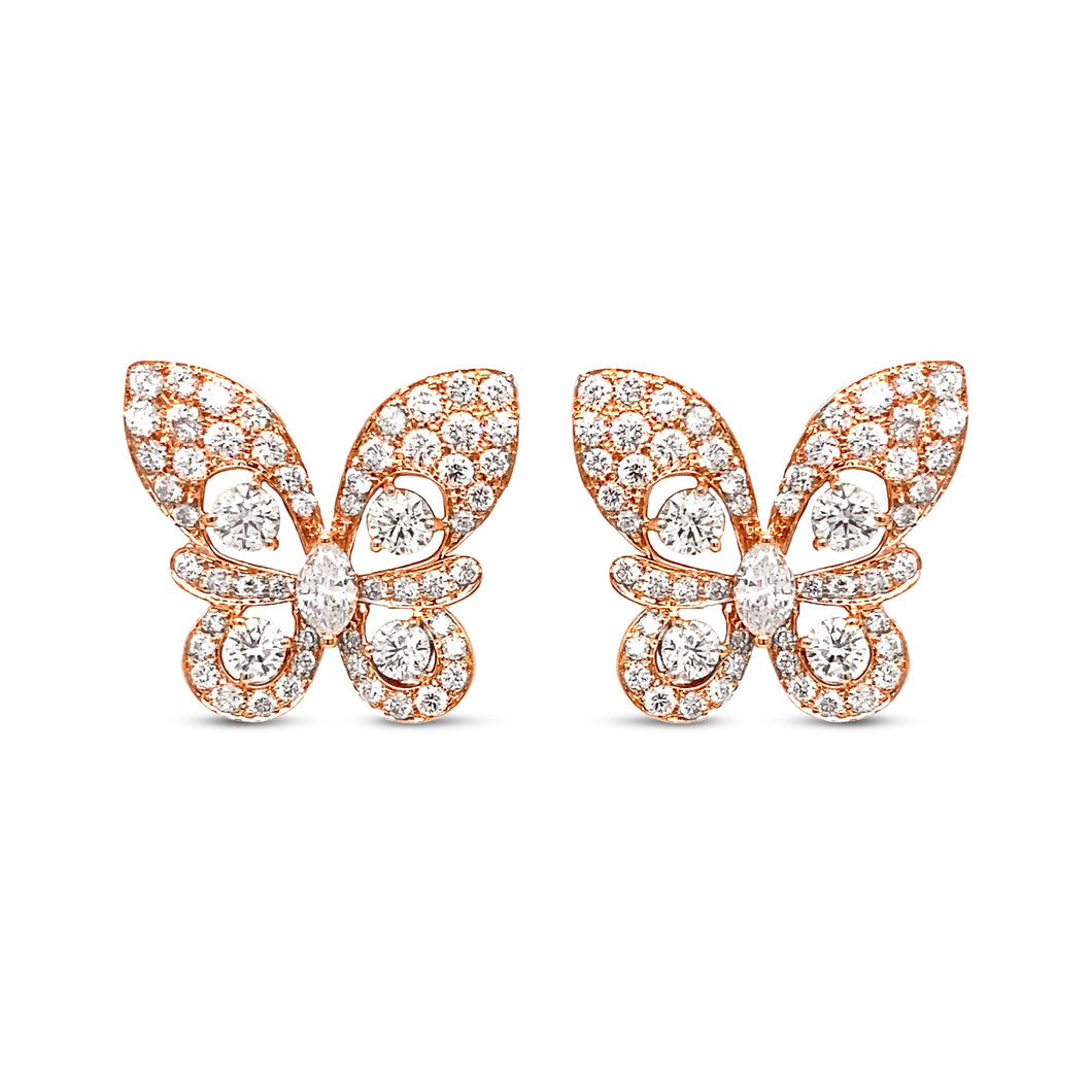 Butterfly Diamond Earrings