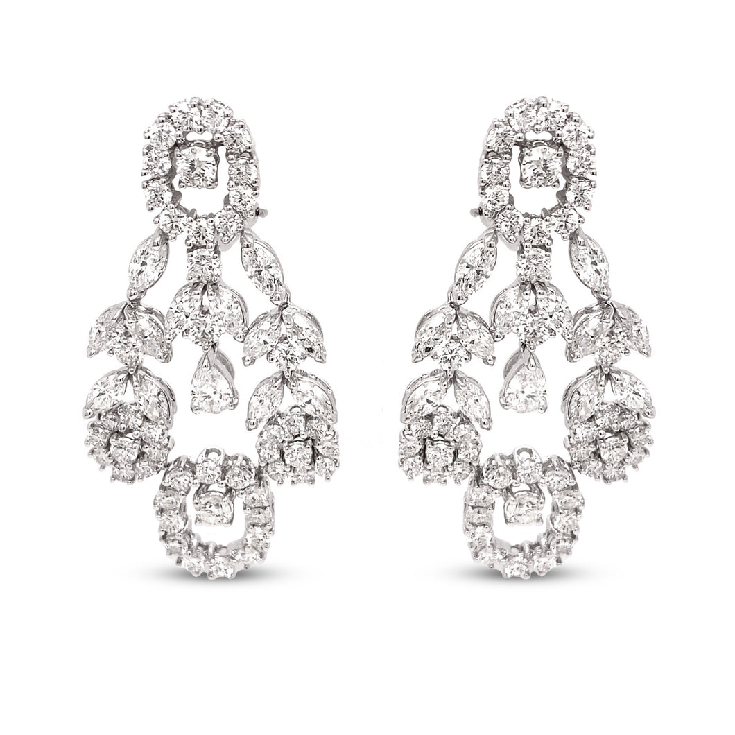 Cascading Diamond Earrings