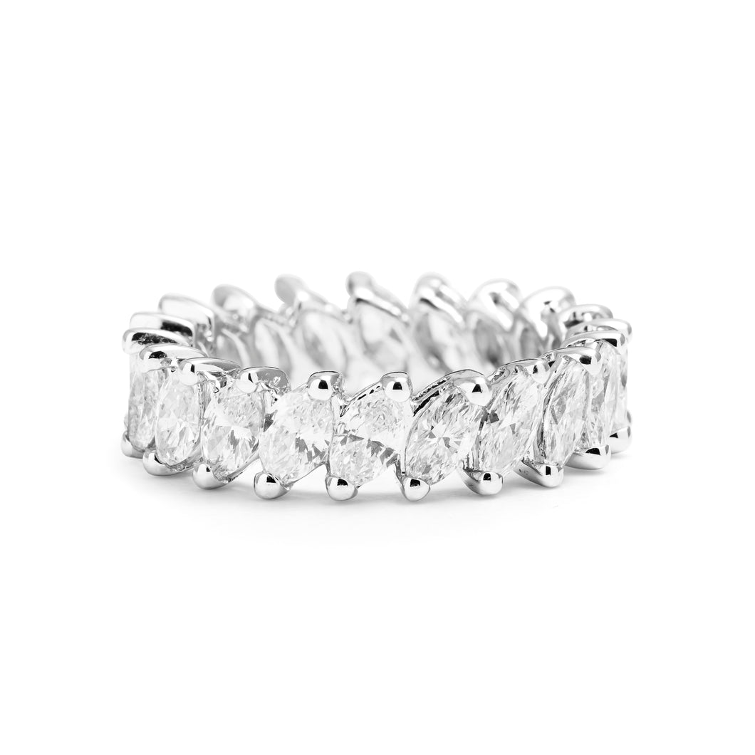 Marquise Diamonds Eternity Ring