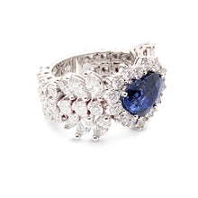 Load image into Gallery viewer, Blue Sapphire Heart Ring
